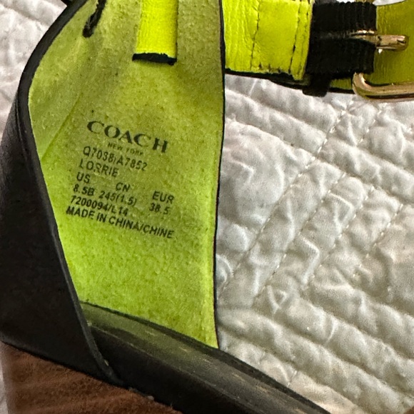 COACH Lorrie Mat Calf Sandal - Picture 2 of 4